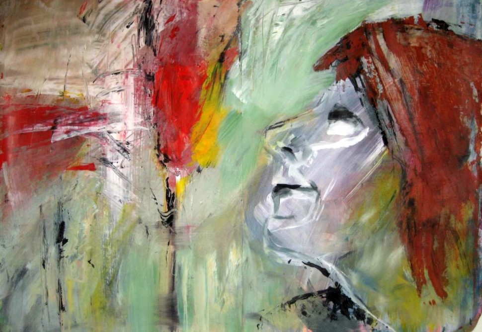 Bild von Franziska Morgner-Fanderl - Frühling, Acryl , 100 x 70